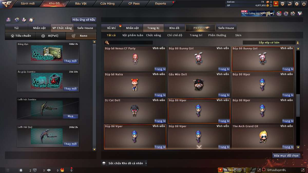 shop acc cf uy tin gia re